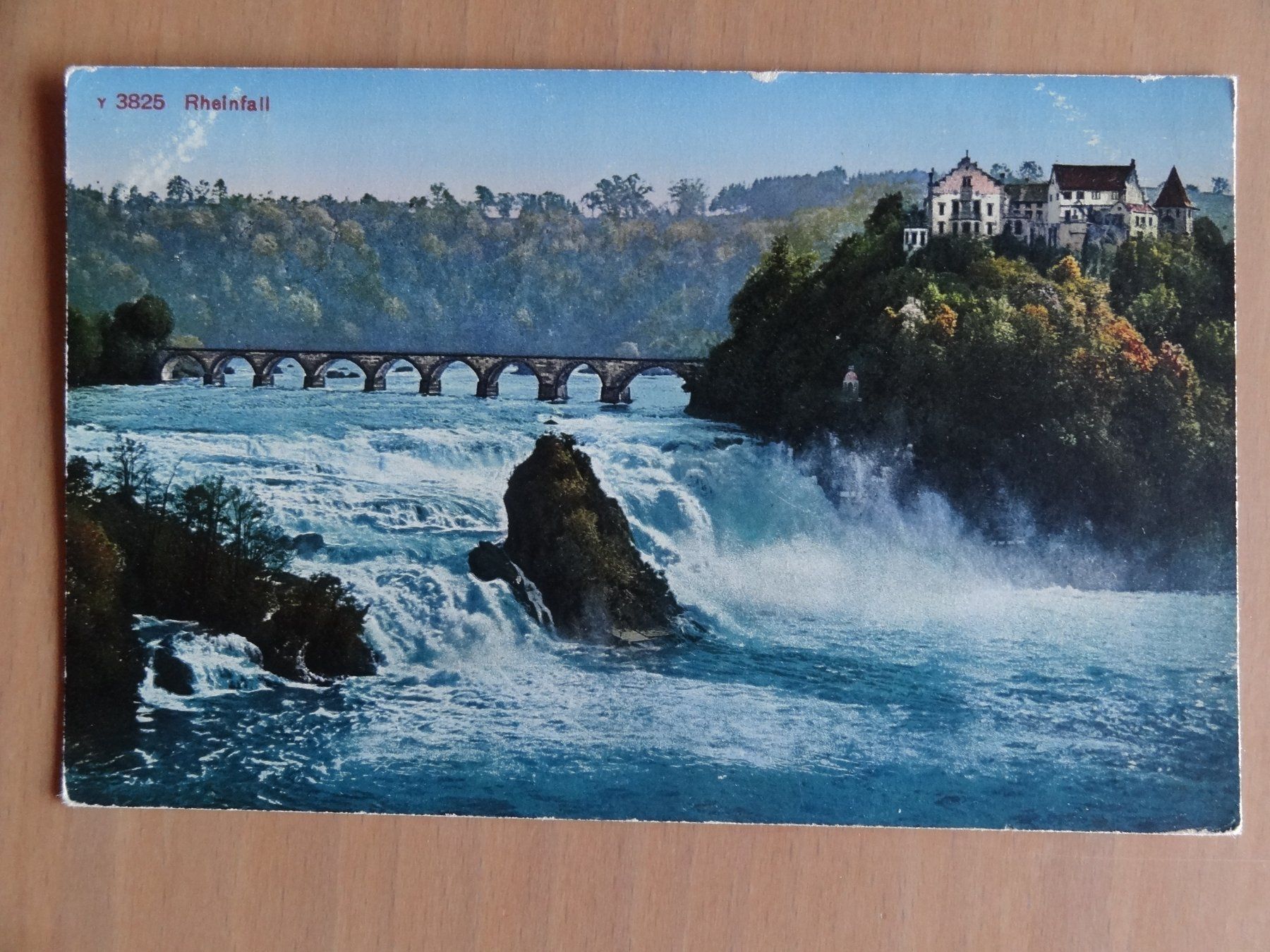 Ansichtskarten: Rheinfall - 1925 – Gebraucht aus St Léonard von Riglin