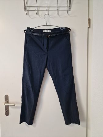 Mango Basics Trousers, With Belt - Size 42