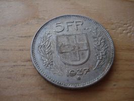 (D2) 5 Franken 1937