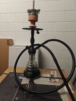 Shisha Amy Deluxe schwarz Glas mit Zubehören guter Zustand