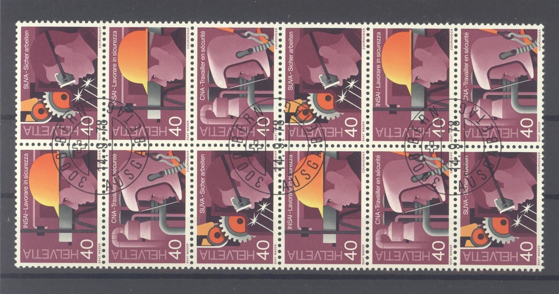 Tutti i francobolli: 1978, Sonderpostmarken, Viererblöcke, ET – Usato da Willisau venduto da Vollstempel