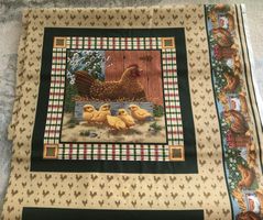 STOFF DOWN ON THE FARM CA. 240X115CM NEU