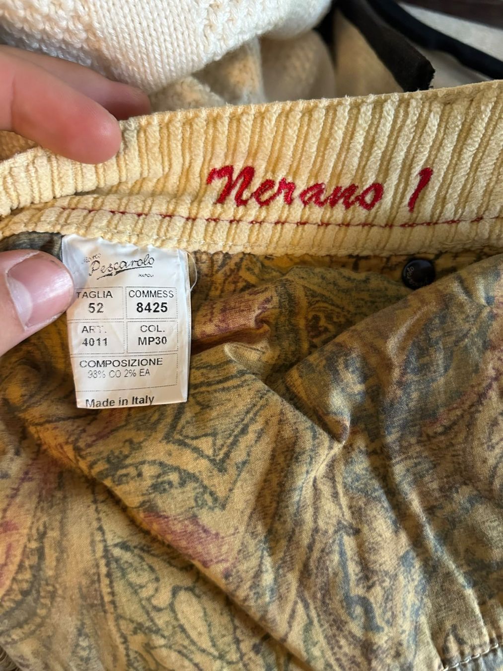 Pantalons: MARCO PESCAROLO Cordhose – Neuf (Voir description) à Affoltern am Albis par Cmara 6