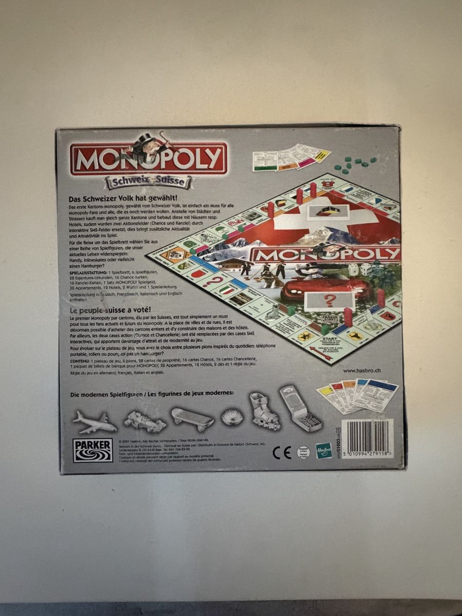 Giochi: Monopoly Suisse Schweiz édition Swisscom Parker – Usato da Genève venduto da sho_67qj 1