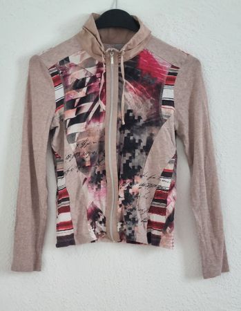Shirtjacke Cardigan mit Reissverschluss - Gr. S - Jacke
