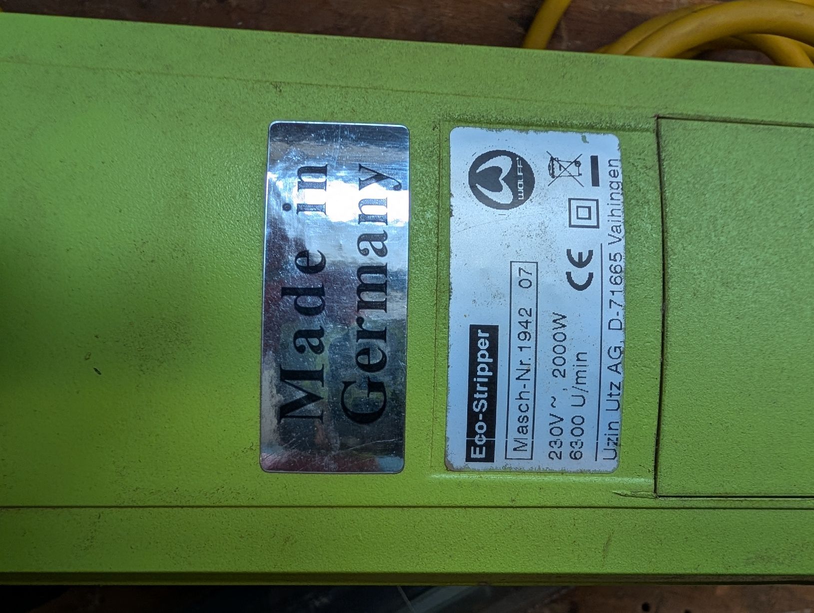 Alle Maschinen: Teppichstripper Bodenstripper Wolff Eco-Stripper – Gebraucht aus Deitingen von Dongranato 1