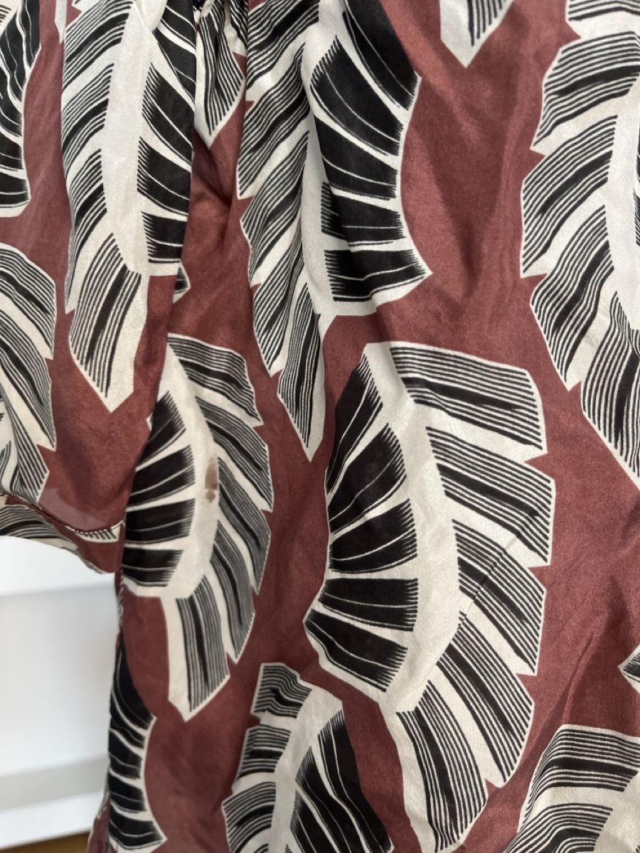 Camicette: Seidenbluse mit blattmuster, Seventy, 38/40 – Usato da Solothurn venduto da Bobesch08 4