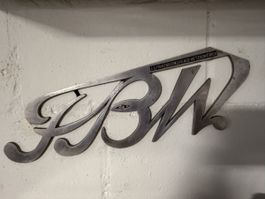 FBW Logo Metallschild Franz Brozincevic Wetzikon Zurich