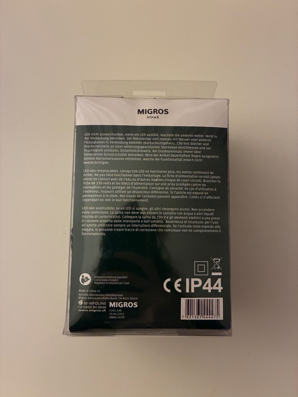 Ghirlande e barre luminose: Lichterkette, 10m, 100 LED, Aussen- oder Innenbereich, neu! – Nuovo e nell'imballaggio originale da Basel venduto da thr_5wxq 4