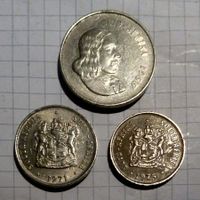 Südafrika Suid-Afrika 20 10 1 Cents 1966-1975 Lot of 3