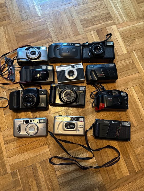 12x Point and Shoot Kameras 35mm analog Kaufen auf Ricardo