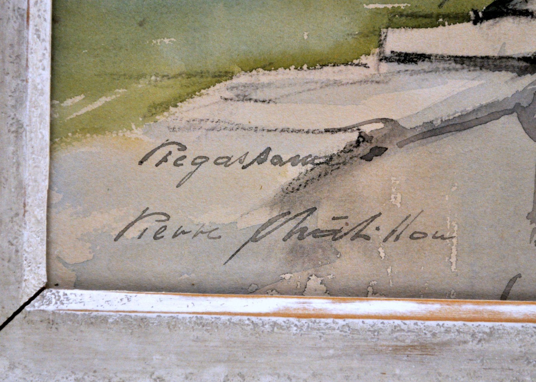 Dipinti: Aquarelle originale signée Pierre Châtillon – Usato da Neuchâtel venduto da Neuchatel 8