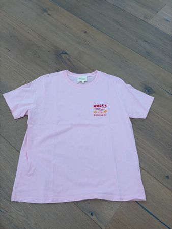 T-Shirt Sézane rosa mit Dolce Pasticceria Print Grösse S
