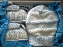Baby Finkli-Mütze Handarbeit