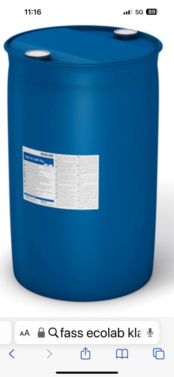 Ecolab Pflegeprodukte: Fass Klarspüler Ecolab – Neu und originalverpackt aus Brigerbad von Poasis
