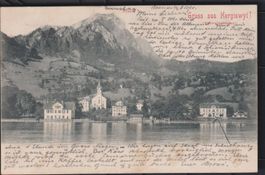 Hergiswil  NW   --- alte Ansichtskarte von 1901