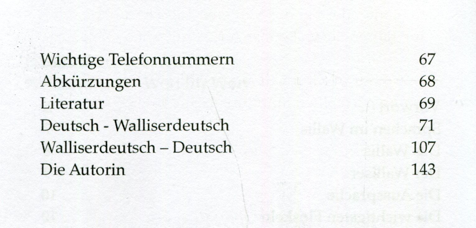 Libri: Wallis, Wallisertiitsch, Mundart. – Usato da Aarau venduto da Elmaar41 3
