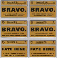 BRAVO - Geschenk Taxcard Serie der GD PTT in dt., fr. + it.