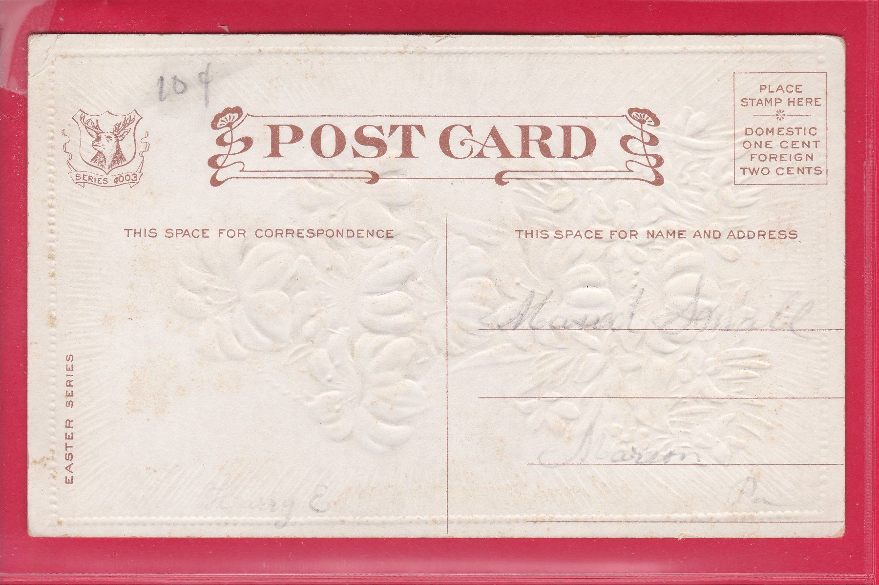 Cartoline postali: PRÄGEKARTE, EASTER GREETINGS, OSTERN – Usato da Oberrieden venduto da Gebirgsstelze 1