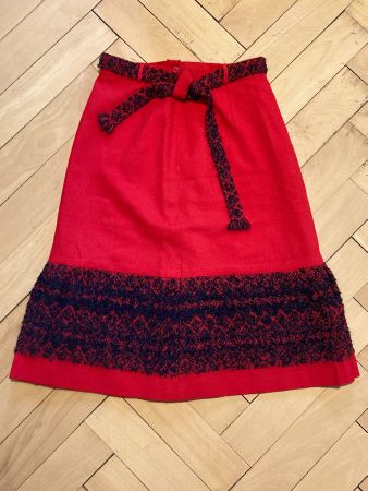 Vintage 50s Dress Made in Finland Wool Mohair Sz 40