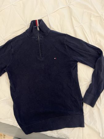 TOMMY HILFIGER PREMIUM COTTON STRICKPULLI NAVY GR XS