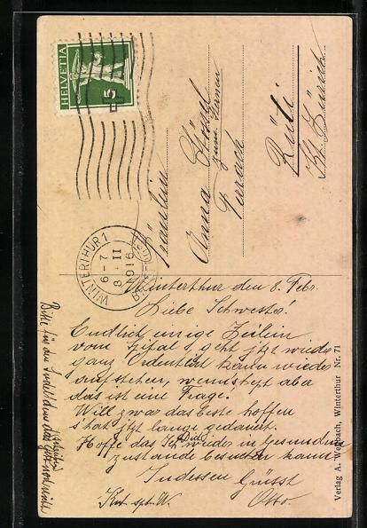 Cartes postales: Winterthur, Kantonsspital mit Poliklinik – D'occasion à Berlin par bartko-reher 1