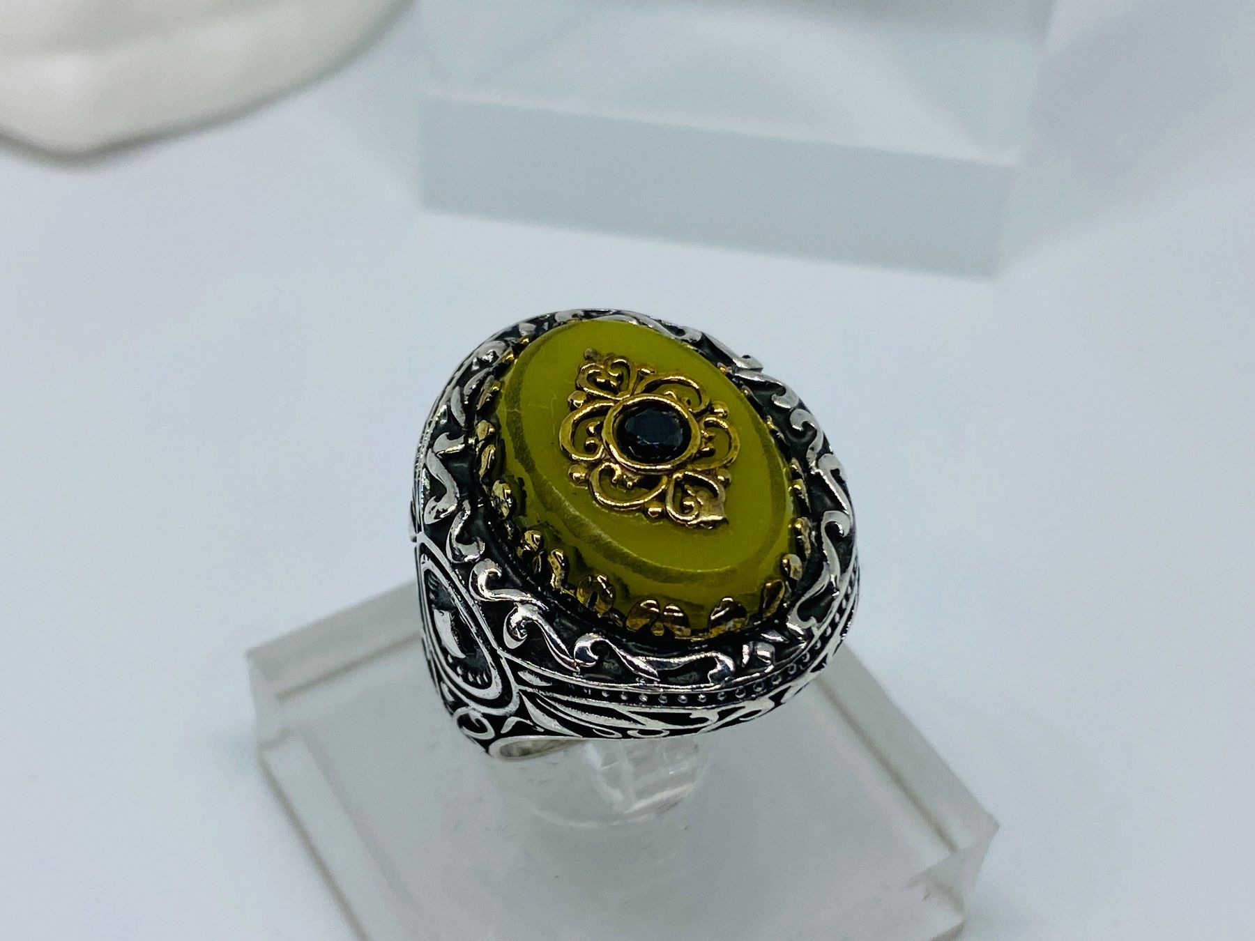 Anelli: Ring aus 925 er Silber mit Kehribar – Nuovo e nell'imballaggio originale da Windisch venduto da Zeta2018 3