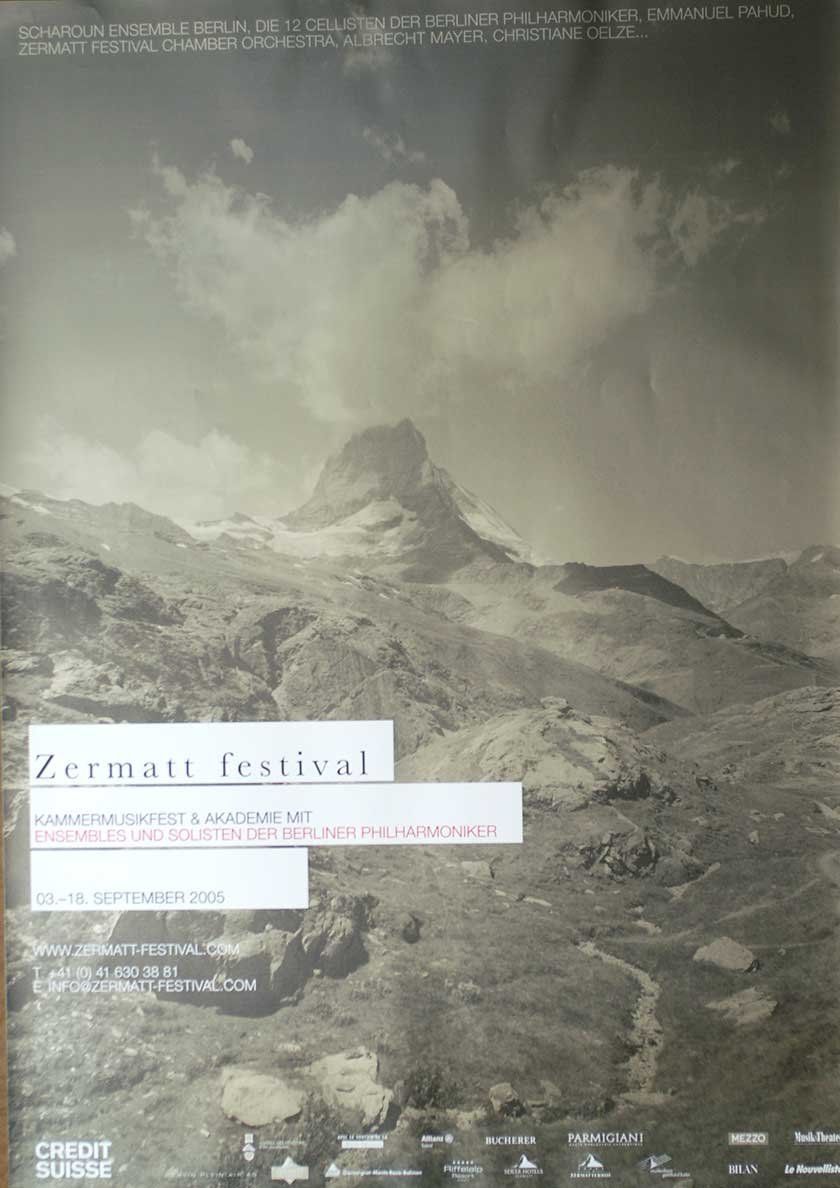 Poster & Bilder: Zermatt Festival – Neu (gemäss Beschreibung) aus Bern von Vintage-Art-Poster
