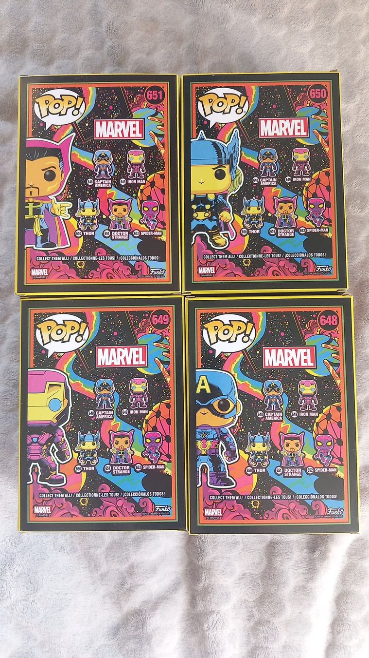 Funko Statuette: Lot 4 Funko Pop Marvel – Usato da Bex venduto da aud_cy2l 1