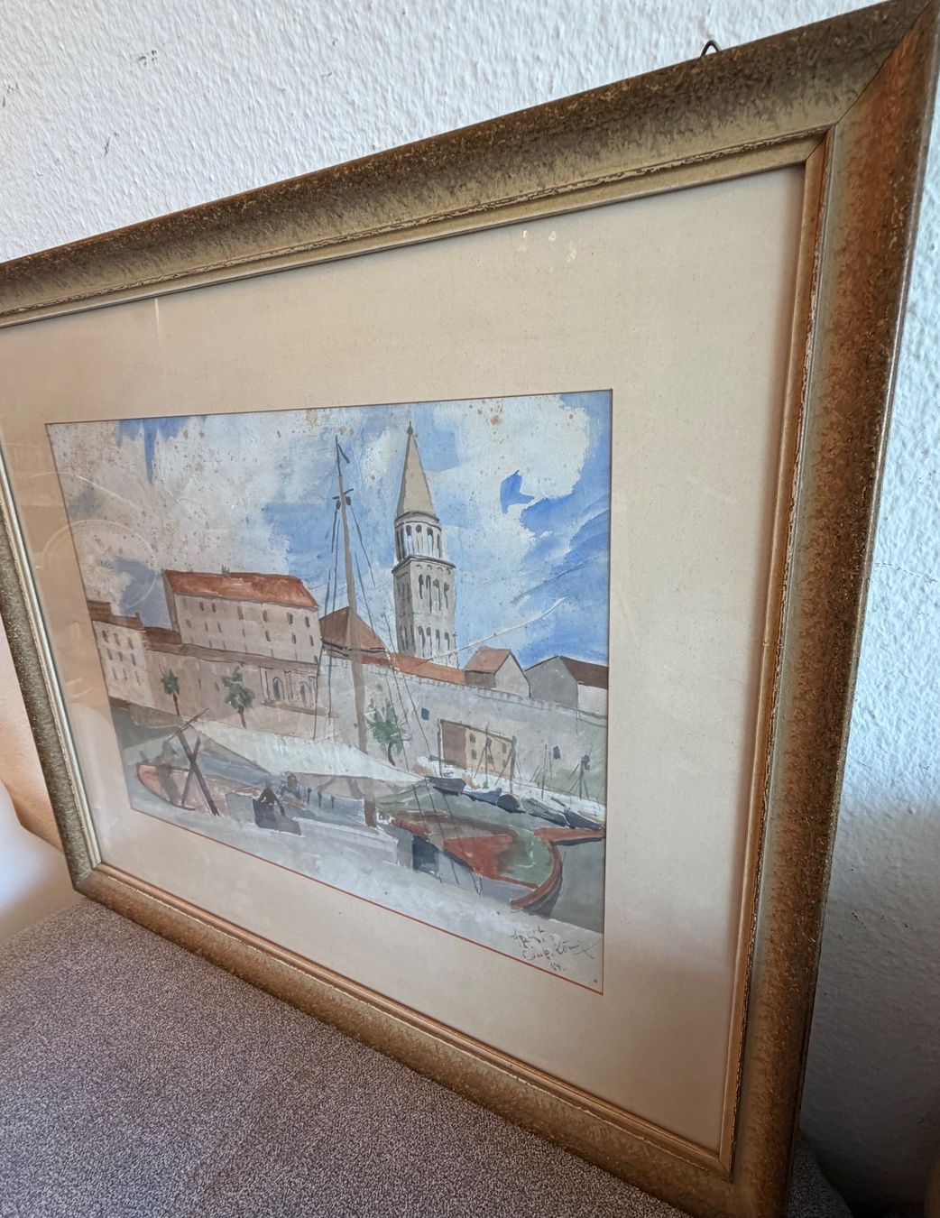 Gemälde: Carlo König 1900-1970 Basel Aquarelle Split 1934 – Gebraucht aus Basel von PAUL_ART 8