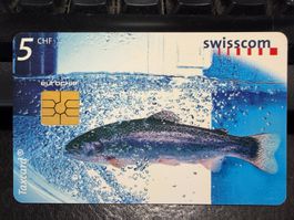 Swisscom Taxcard 5 CHF Wasserwelt gebraucht guter Zustand