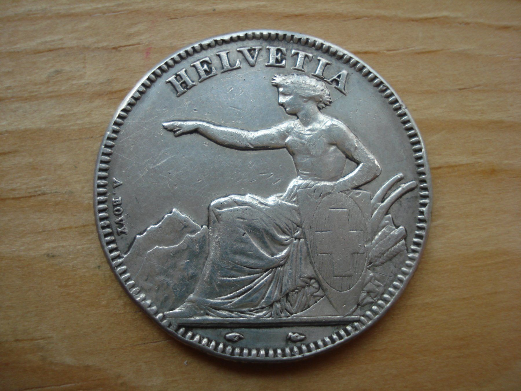 Alle Münzen: (G) 2 Franken 1850 – Gebraucht aus Erlach von Net-Coins 1