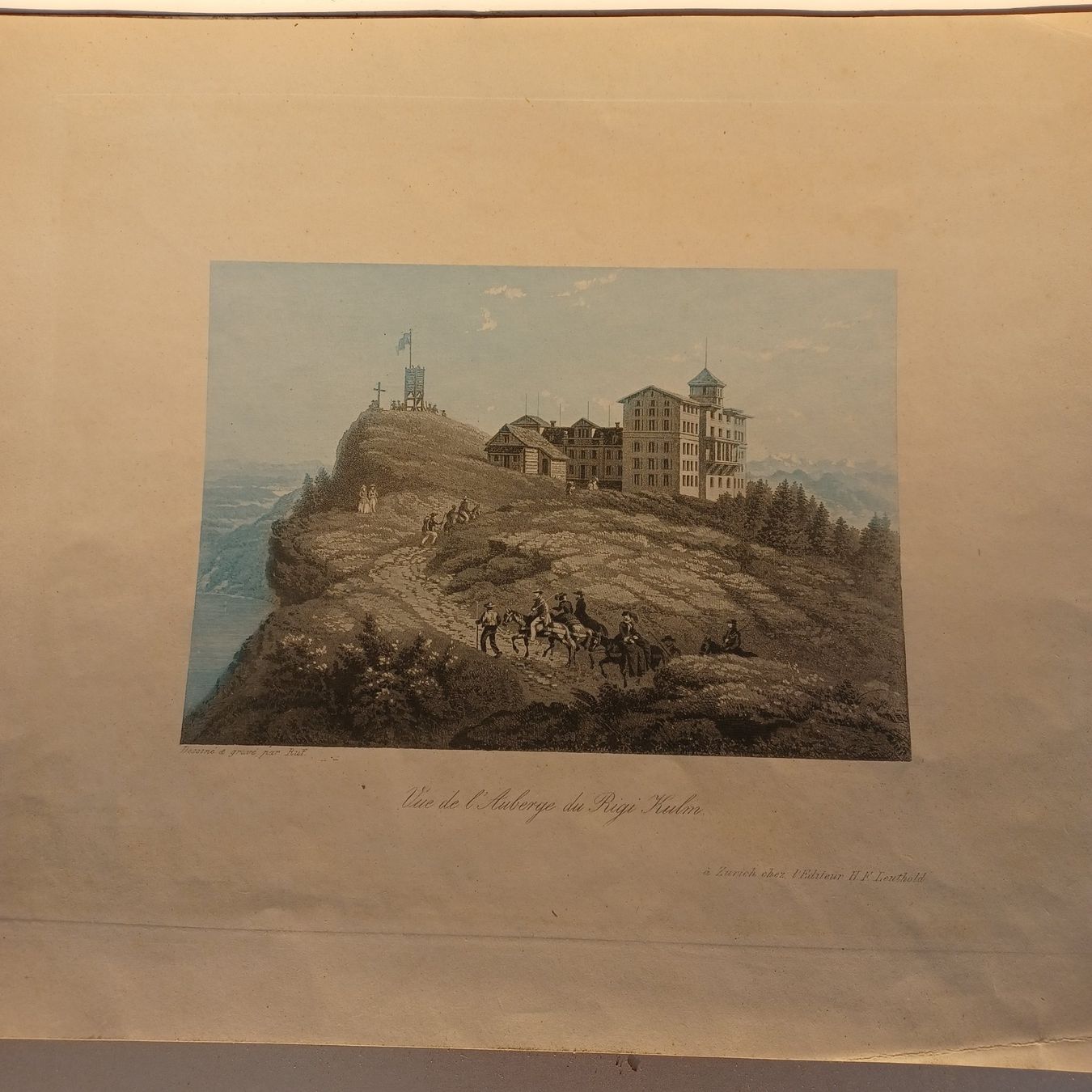 Poster & Bilder: Altes Bild. Rigi Kulm. H.F.Leuthold. – Gebraucht aus Zürich von Bellabo 1