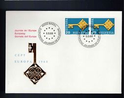 FDC Satz Europatag 1968