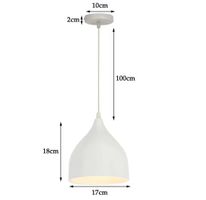 Lampe à suspension moderne  nordique Macaron en fer