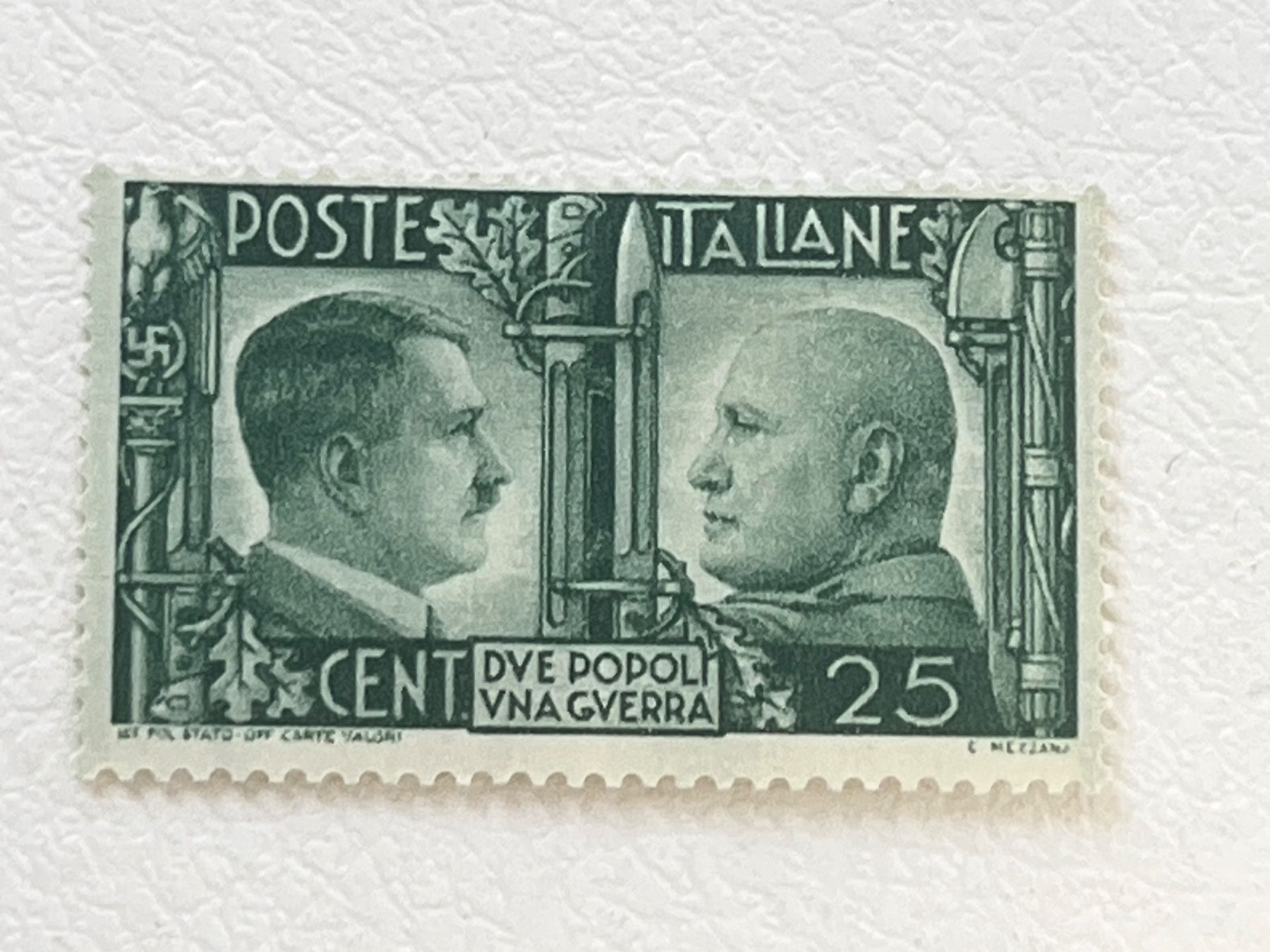 Tutti i francobolli: Italia Briefmark mit Hitler und Mussolini – Usato da Chiasso venduto da AzenYa