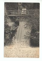 DAVOS Flüela Wasserfall Brücke m. Frauen