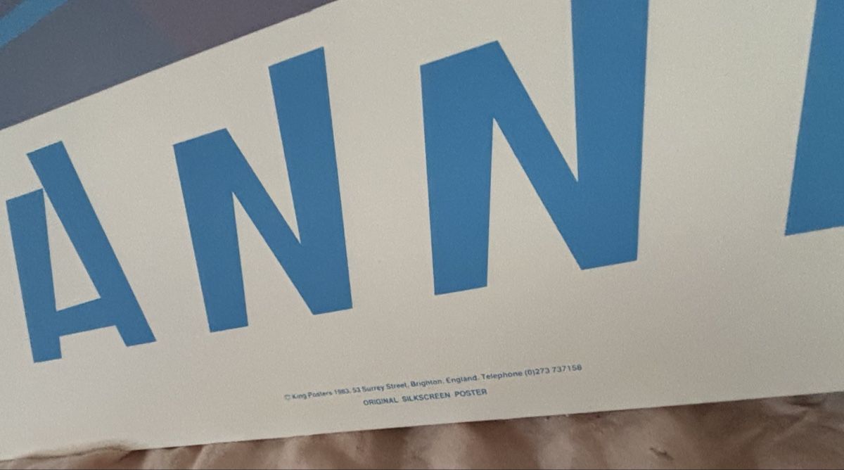 Poster & Bilder: Original Silkscreen Poster, Quentin King, 1983 “ CANNES” – Neu (gemäss Beschreibung) aus Biel/Bienne von CuriousCat 3