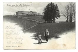 Gruss von der Alp Scheidegg (ZH) Restaurant - Wald - 1904