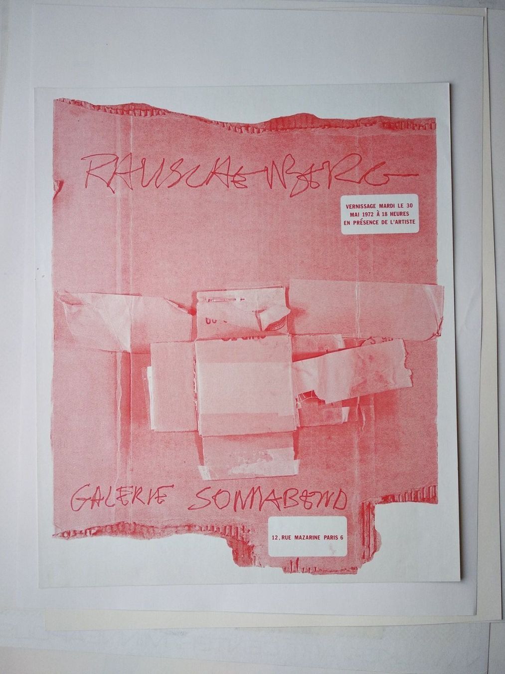 Poster & Bilder: ROBERT RAUSCHENBERG - GALERIE SONNABEND – Gebraucht aus Goldach von Gaip 1
