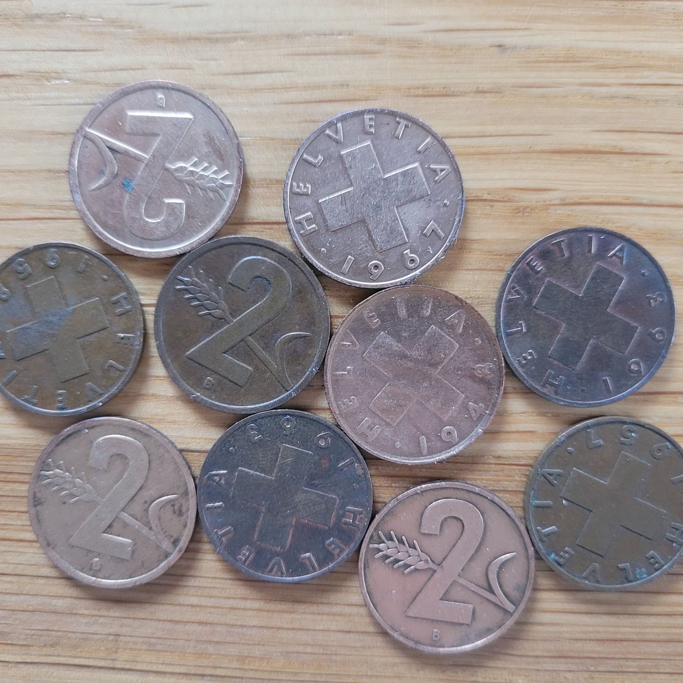 Alle Münzen: Lot De Pièces 2 Centime CH – Gebraucht aus Biel/Bienne von Destockweb 4