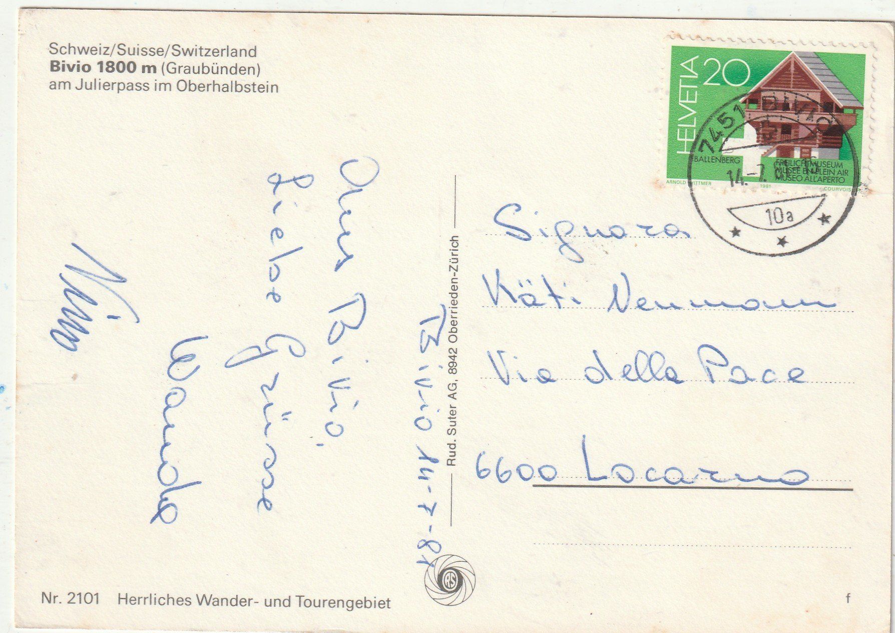 Cartes postales: Bivio MBK – D'occasion à Lumbrein par made02 1