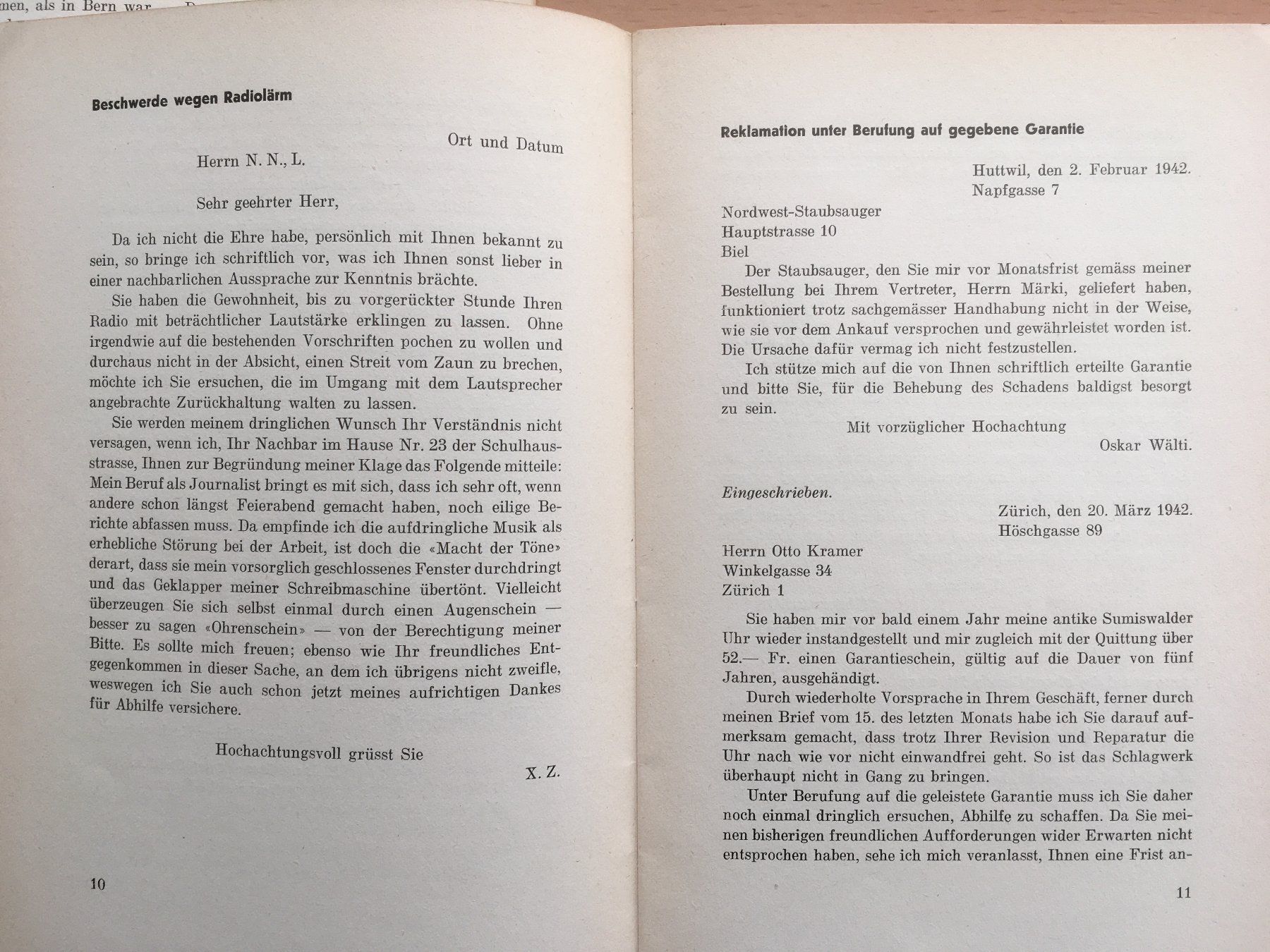 Libri: Gute Briefe - W. Sulser,  3 Hefte – Usato da Grenchen venduto da Kogi7 6