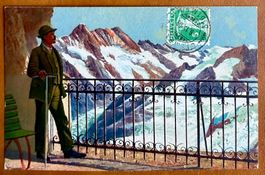 Jungfrau - Blick von der Station Eismeer 1909 - Animée