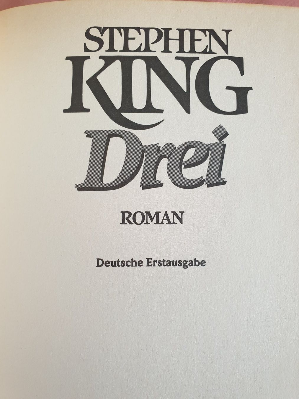 Bücher: Stephen King: drei - Erstausgabe – Gebraucht aus Tuggen von Mviola2 2