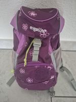 Kinder Rucksack ergolino lila Blumen guter Zustand