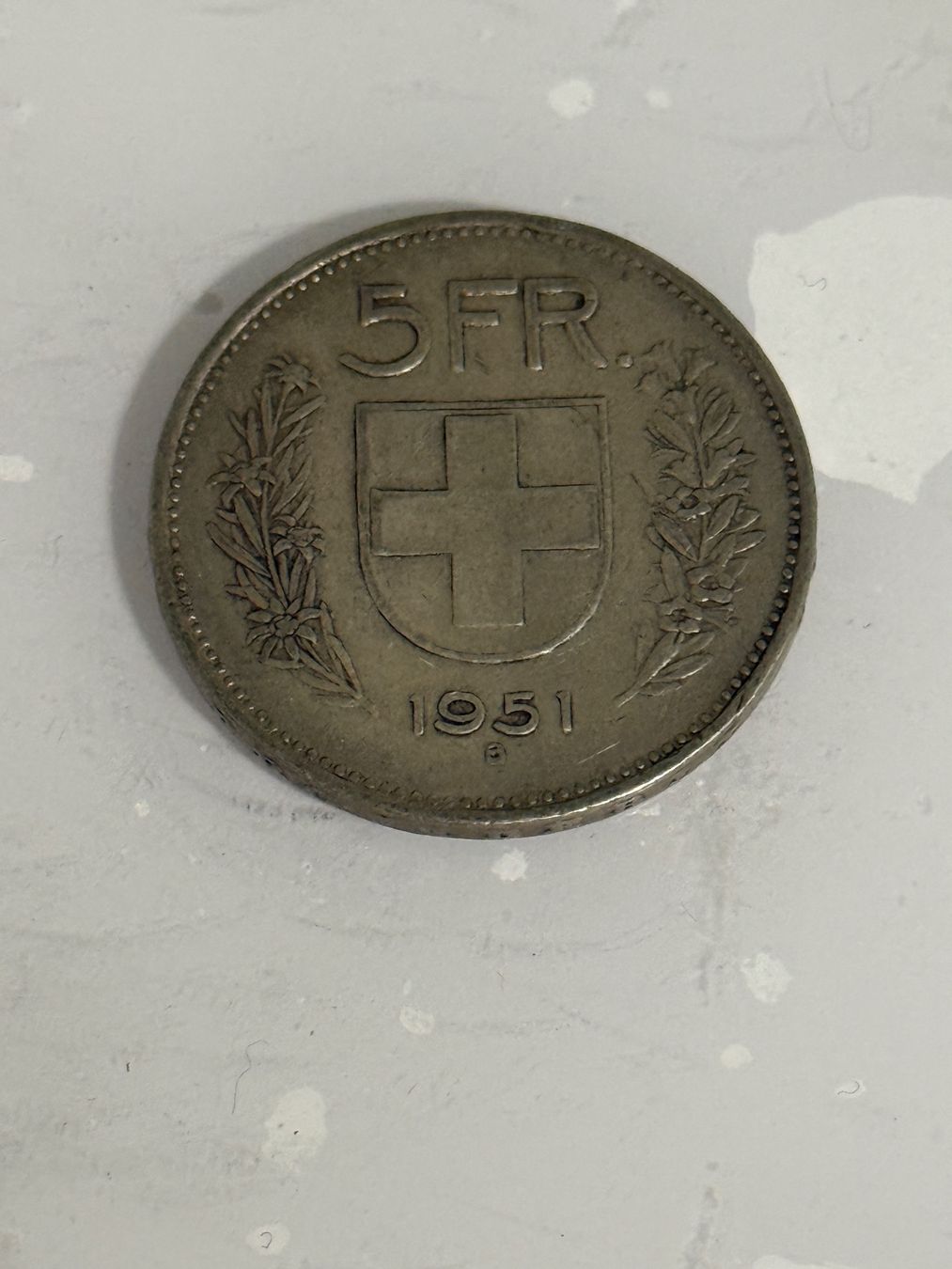 Alle Münzen: 5 Franken 1951  Silber – Gebraucht aus Wallisellen von SWISS_SILVER1 1