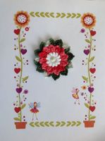 1 Stück Blumen gehäkelt 850