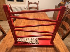 WISA GLORIA Kugelbahn mit Xylophon + ca. 50 Murmeln