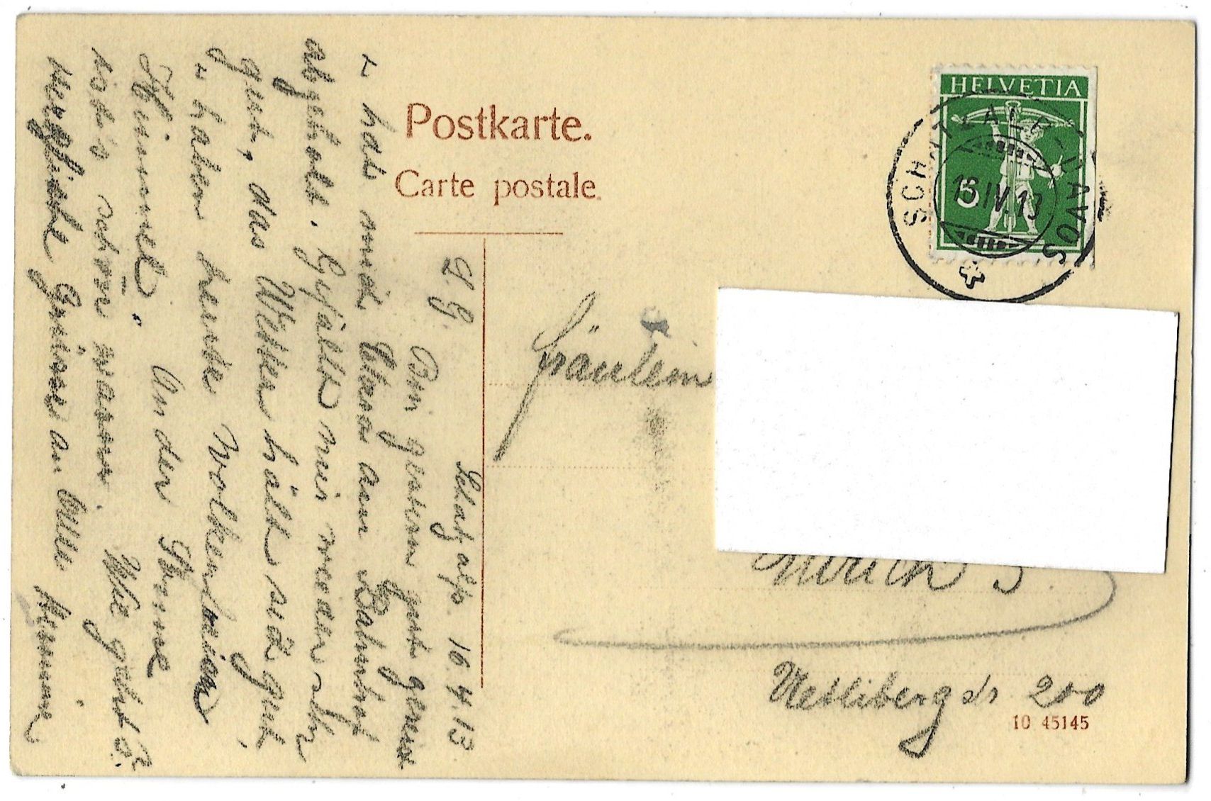Cartoline postali: Sanatorium  Schatzalp  s.  Davos – Usato da Bütschwil venduto da Jackson1A 1